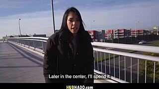 Italian goddess Megan Fiore trades perfect pussy tits for cash with me