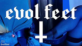 One lick of her sweaty latina feet and you'll beg to worship that hairy pussy