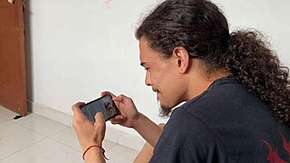 stepson shoves cock in stepmom's mouth for taboo blowjob