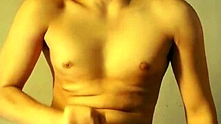 sexy strokes her amazing dick alone when house empty