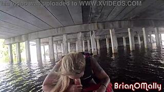 stephanie love fucked wildly rough on jet-ski by brian omally's monster cock!