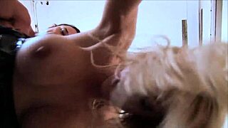 hey stacey saran can't get enough bareback pounding from her long haired stud