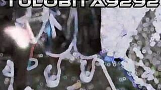 happy new year horny couple fucks rough behind abandoned house