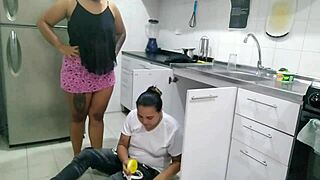 hired plumber checks pipes ends up eating my big ass