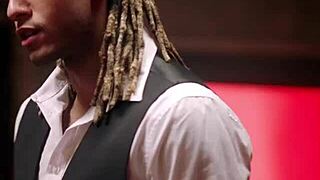 Curvy MILF Lauren Phillips and Blonde Ashley Devour Bartender's Massive BBC!