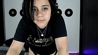 hot latina cutie dances and teases on cam