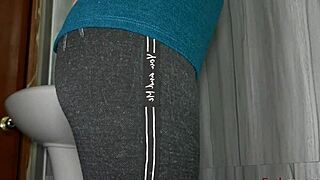 caught best friend's wife stroking shaved pussy in bathroom - now pounding her tight hole!