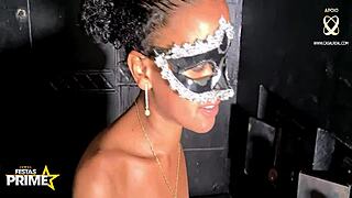 Young Wife Sucks Cocks At Gloryhole Party