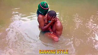 curvy blonde's fat ass rides monster cock cowgirl in river city romantic pounding.