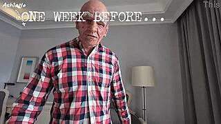 old man shoves stinky asshole on my face... ugh but his dick's gold!!