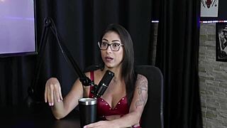 luciana picchi loves spanking in sheer red lingerie on sexy magazine cover