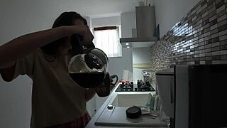 waking him with morning kisses then sucking under sheets