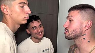 gangbang this needy young latina with 3 cocks brittany taylor gagging deepthroat