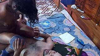 Two desi guys bang two hot girls in hardcore foursome, fuck me harder!