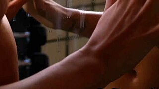 Sweaty petite milf Carmen Nikole strips hot body post-workout?