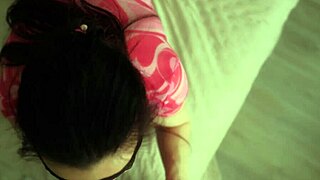 petite slut pov deepthroats sloppy but ass takes huge cock better