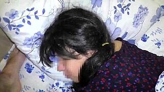 Mature stepmom craves stepson's morning anal blowjob!