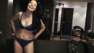 Shy Nervous Ella Martin Fingers Gaping Tight Pussy in First Casting Interview