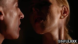 bound babe lyanna nilsson sweatn with charlie deans big cock deepthroatin her tight throat uhmm