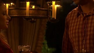 he blasts jizz in her mouth dripping into hair she licks it up slow