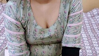 desi chachi grabs my small dick for hot hindi fuck 😩🍆💦