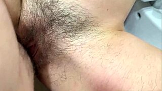 Padrastro creampies my hairy pussy while friends wait outside!