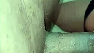 Bound slut kneels sucking owner's cock desperately wet and rough