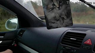 KIWI SLUT FINGERS HARD IN CAR FOR CREAMPIE POUNDING!