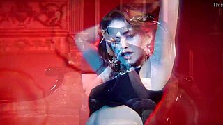 Alex Angel's erotic striptease and kisses ignite group passion tonight