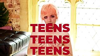 teacher and head girl take control dominating eager student in school uniform play