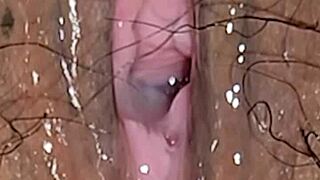 latina milf creampie closeup panties on or off?