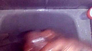 stroking monster bbc hard in steamy shower cum blast