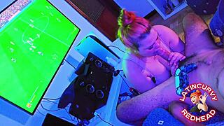 stepsister drops her ps5 controller for non-stop fucking with stepbro family style