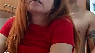 best kitchen fuck ever with my hot milf stepmom lingerie on creampie finish