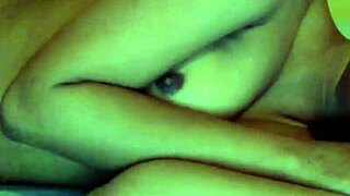 Latina cums hard on vibrator but stays super quiet