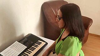 teacher skips music for sex doll riding lesson on my cock