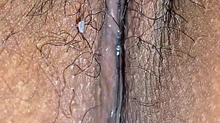 latina milf creampie closeup panties on or off?