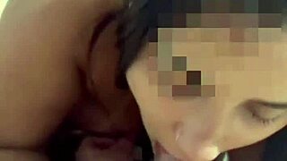 Watch amateur Brazilian wife gag on huge cock while hubby watches gaping homemade fuck!