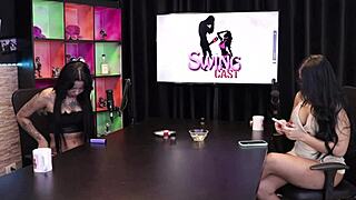 fernanda ribeiro swing cast chats tifany part 1 sheer red lingerie tease