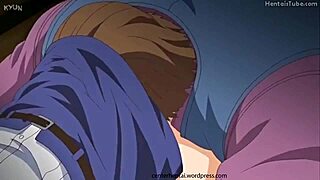 sexy student hentai girl fucked by two guys