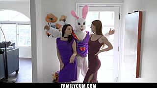 easter family fun goes wild with big tits milf mommy sucking teen cock 😈 familycum holiday taboo!
