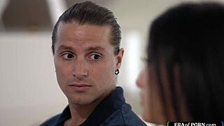 hot big boobs brunette pregnant milf cheats riding neighbor's monster cock hard