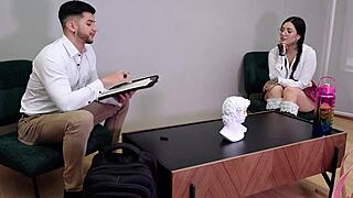 latina college slut offers pussy to professor for grade - la rola