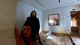 Hot BBW MILF Pounded Hard by Halloween Intruder!