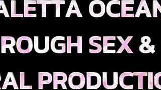 pretty curvy aletta ocean screams through multiple orgasms in juicy gangbang pussy pounding orgy