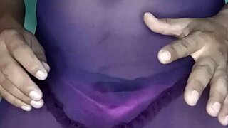 portuguese crossdresser models satin rosy panties to orgasm