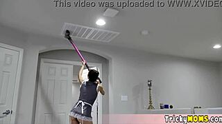 long legged milf maid fucked pov while uniform chores continue
