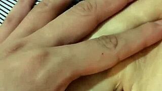 detailed deep navel exploration with her sexy natural tits and belly massage