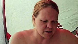 wanna sneak a creampie in her big titted milf ass outdoors?