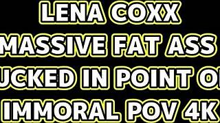 Lena Coxx's tight college ass pounded hard in homemade doggystyle frenzy